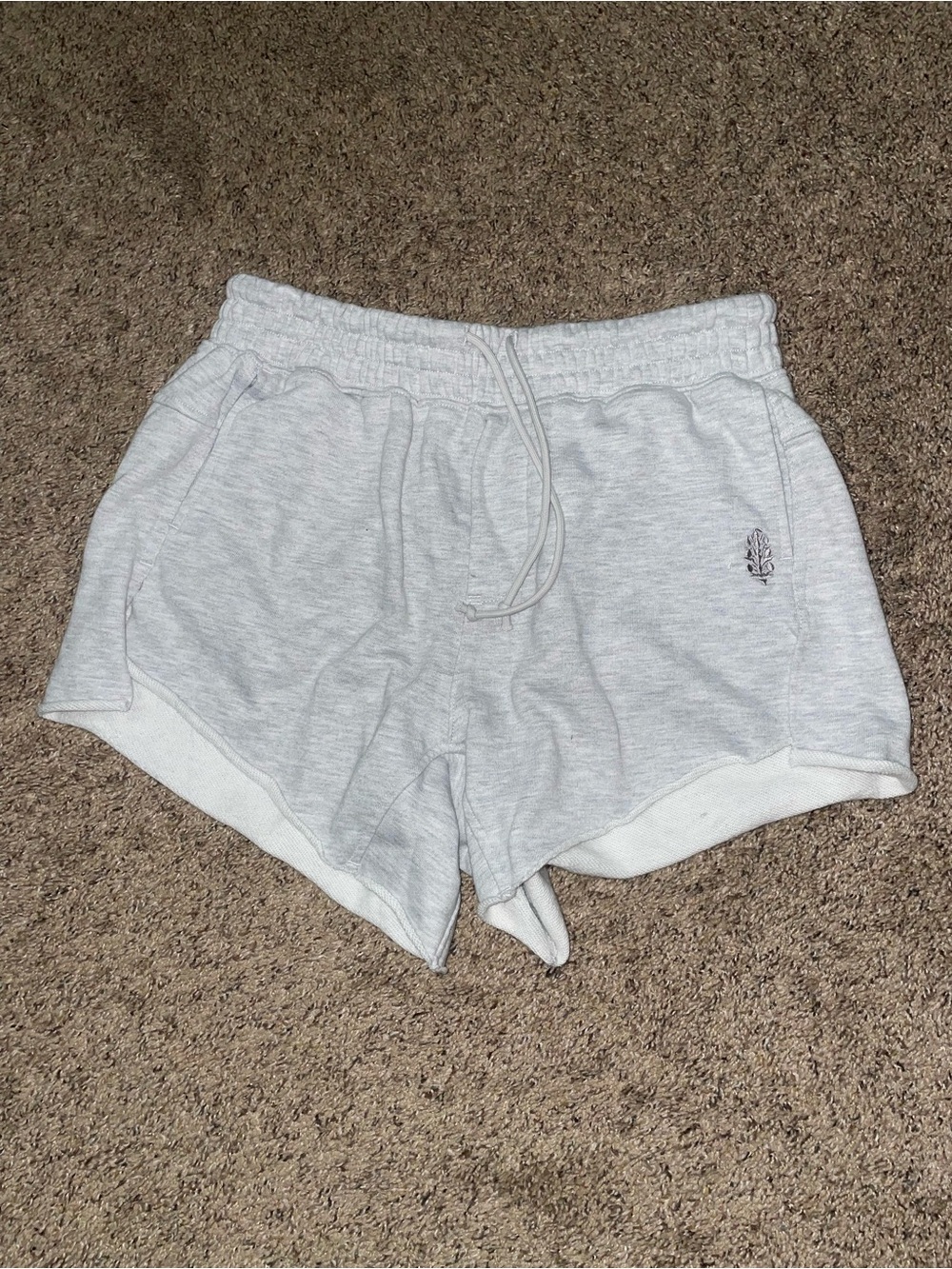 Free People Heather Gray Knockout Shorts